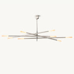 Rousselin 8-Light Mobile Rod Chandelier 65"