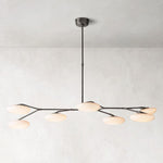 Sylvaine Frosted Glass Linear Chandelier 60"
