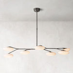 Sylvaine Frosted Glass Linear Chandelier 60"