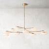 Sylvaine Frosted Glass Two-Tier Chandelier 65"