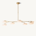 Sylvaine Frosted Glass Linear Chandelier 60"