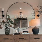Cannele Ribbed Glass Round Chandelier 72"