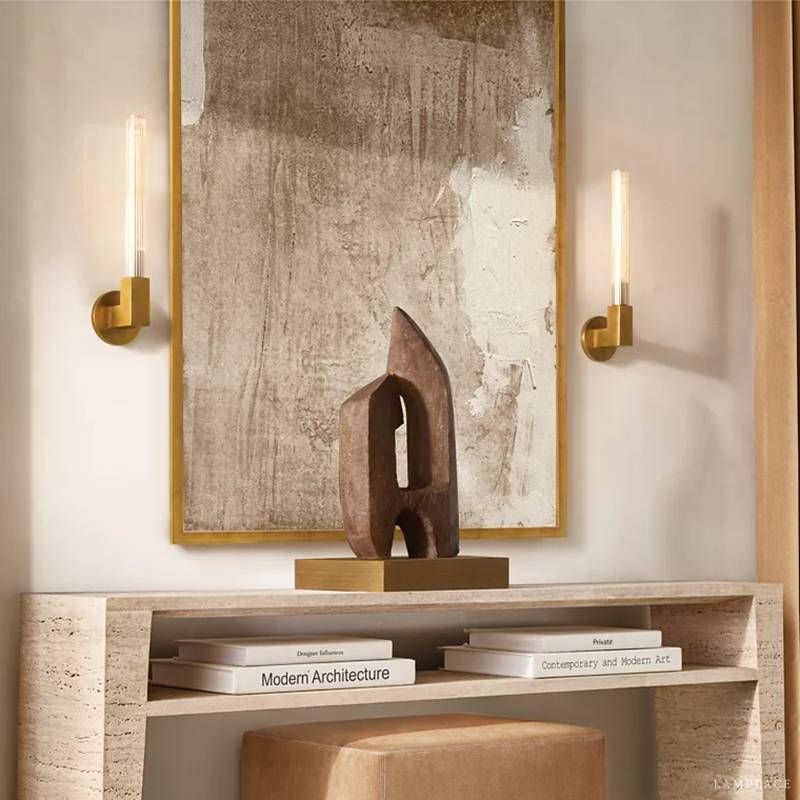 Cannele Ribbed Glass Wall Sconce