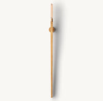 Cannele Ribbed Glass Torch Wall Sconce