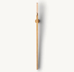 Cannele Ribbed Glass Torch Wall Sconce