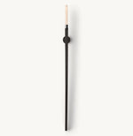 Cannele Ribbed Glass Torch Wall Sconce
