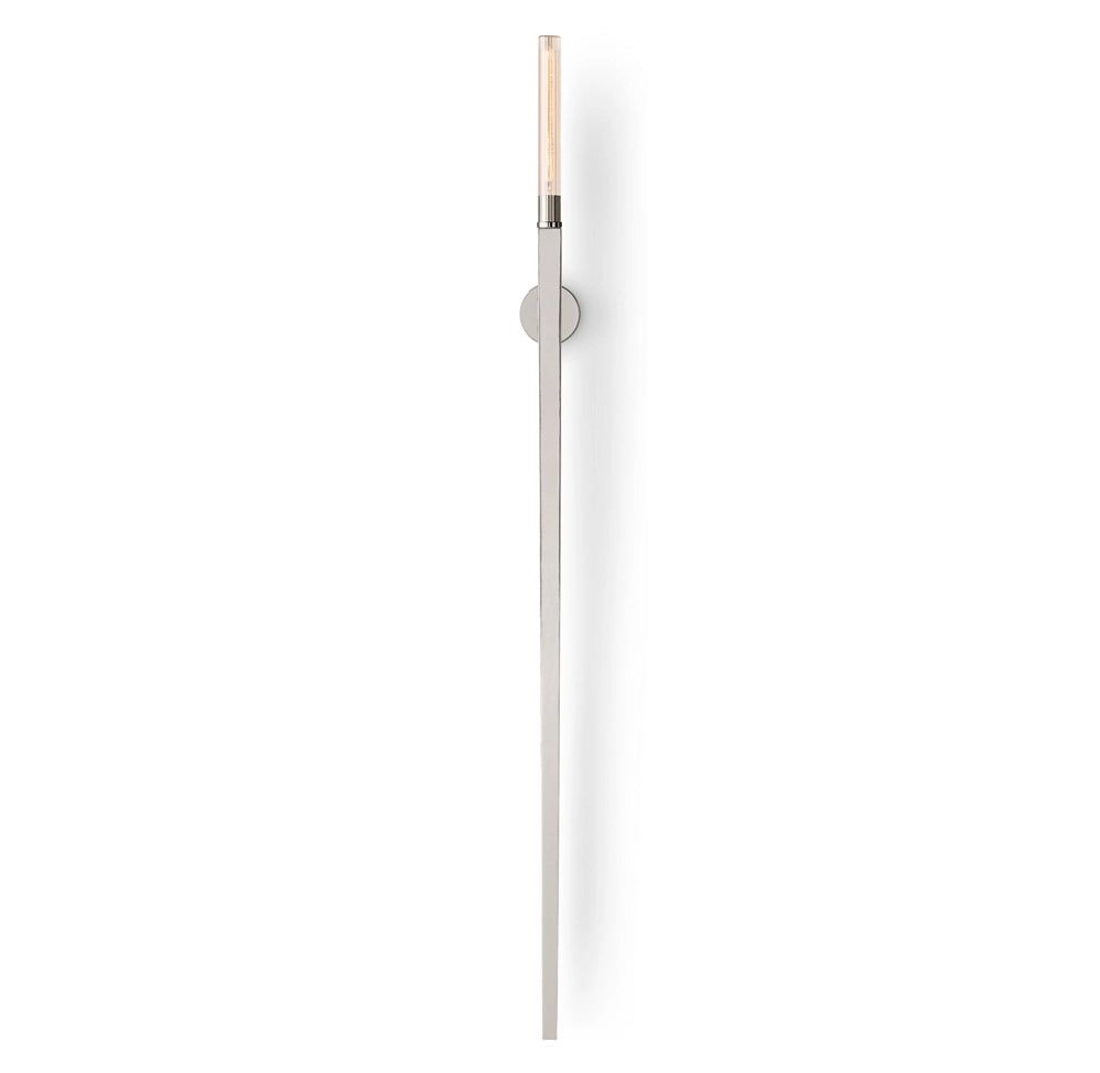 Cannele Ribbed Glass Torch Wall Sconce