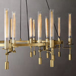 Fontanelle Vintage Glow Round Chandelier 70"