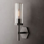 Lambert Hexagonal Glass Wall Sconce