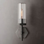 Lambert Hexagonal Glass Wall Sconce
