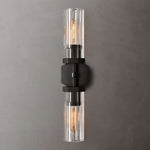 Lambert Hexagonal Glass Double Wall Sconce