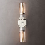 Lambert Hexagonal Glass Double Wall Sconce