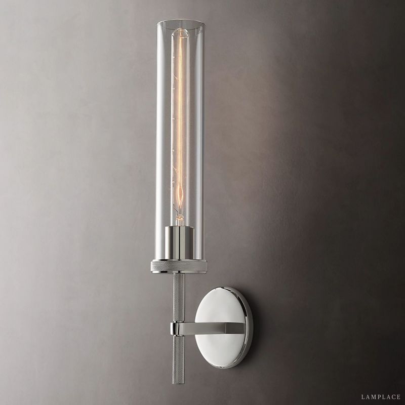 Lambert Cylindrical Glass Wall Sconce