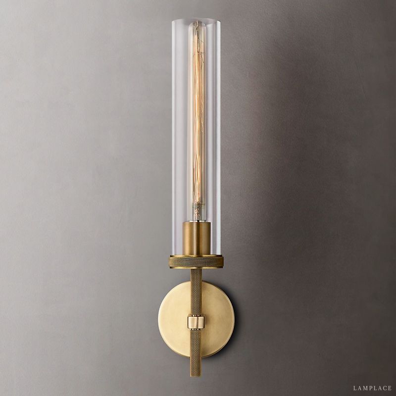 Lambert Cylindrical Glass Wall Sconce