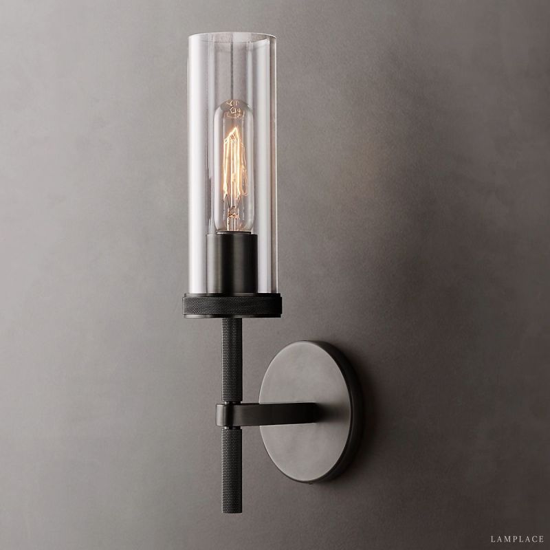 Lambert Cylindrical Glass Wall Sconce
