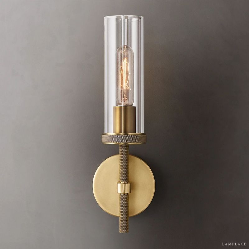 Lambert Cylindrical Glass Wall Sconce
