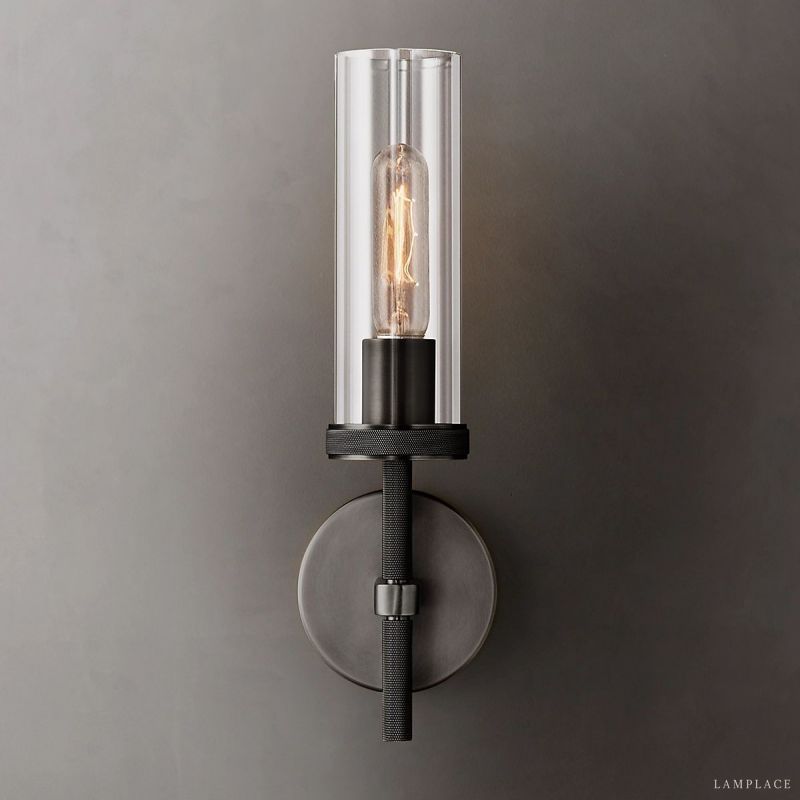 Lambert Cylindrical Glass Wall Sconce