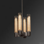 Vallon Etched Glass Pendant Light