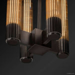 Vallon Etched Glass Pendant Light