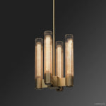 Vallon Etched Glass Pendant Light