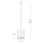 Vallon Etched Glass Pendant Light