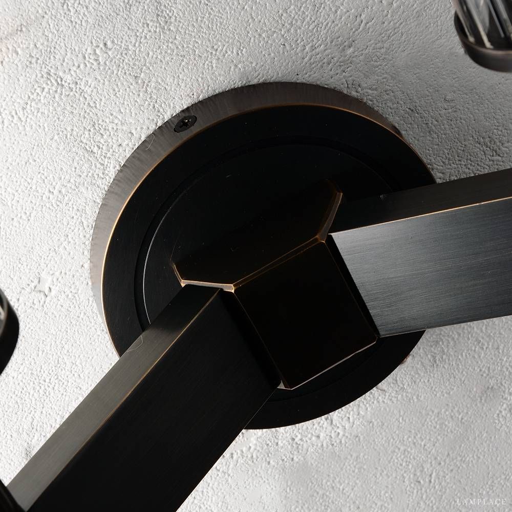 Vallon Channel Glass Double Wall Sconce