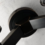 Vallon Channel Glass Double Wall Sconce