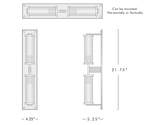 Vallon Channel Glass Linear Wall Sconce