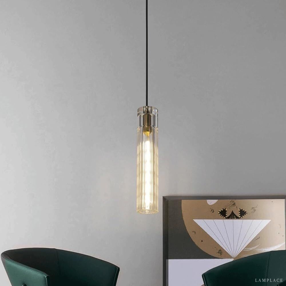 Vallon Channel Glass Pendant Light