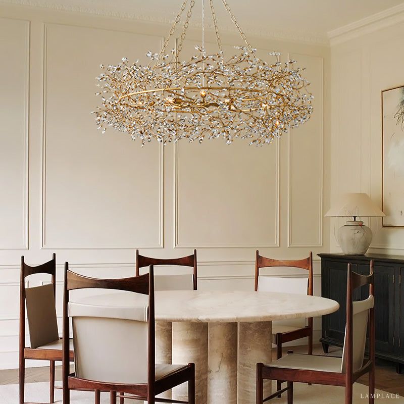Fiore Delicate Flower Crown Chandelier