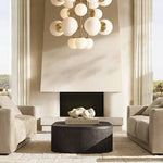 Aurella Globe Float Tall Chandelier 32"