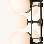 Aurella Globe Float Tall Chandelier 32"