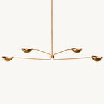 Convessi Sculpted Flow Linear Chandelier 72"