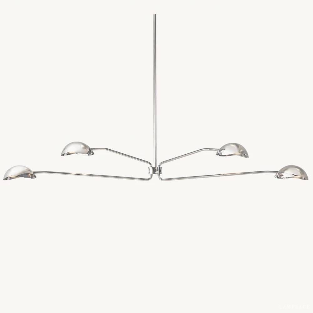 Convessi Sculpted Flow Linear Chandelier 72"