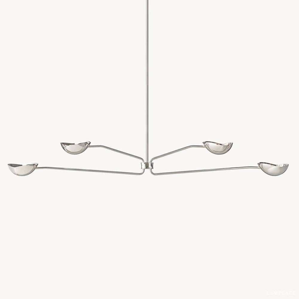 Convessi Sculpted Flow Linear Chandelier 72"