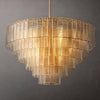 Sirene Draped Glass Round Chandelier 41"