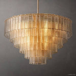 Sirene Draped Glass Round Chandelier 41"