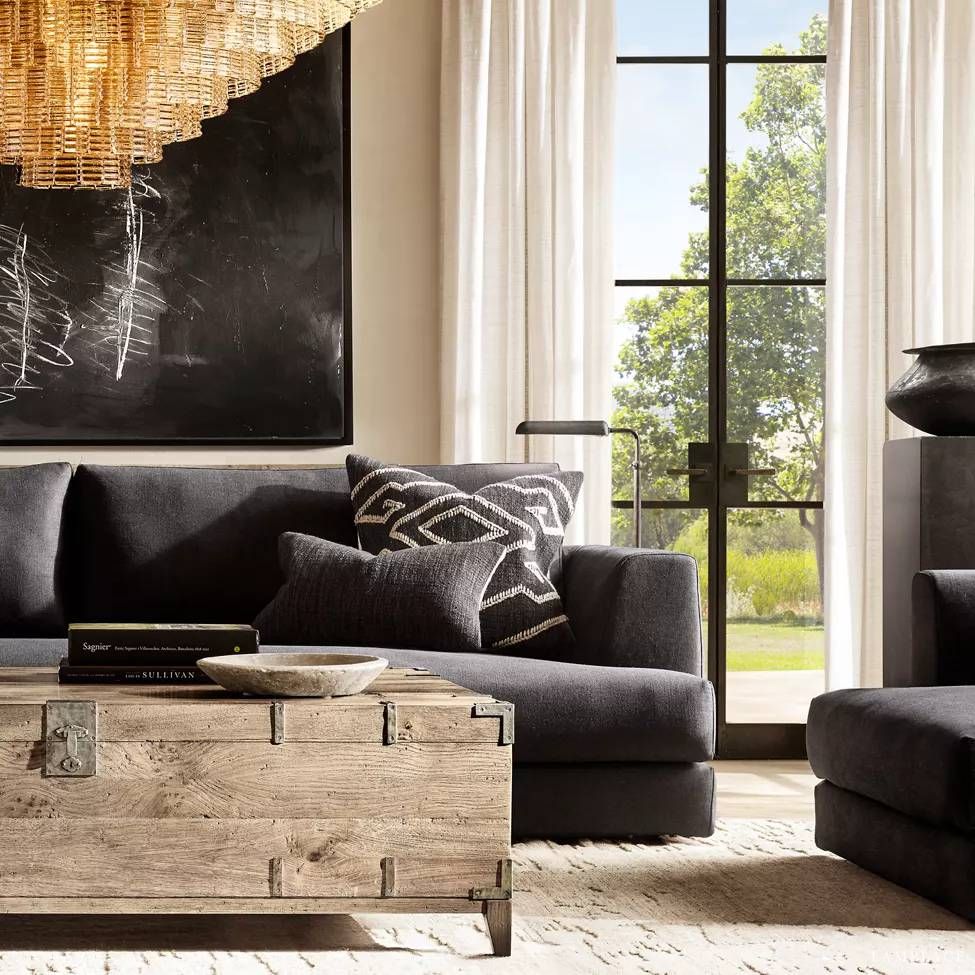 Sirene Draped Glass Round Chandelier 65"
