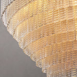 Sirene Draped Glass Round Chandelier 52"
