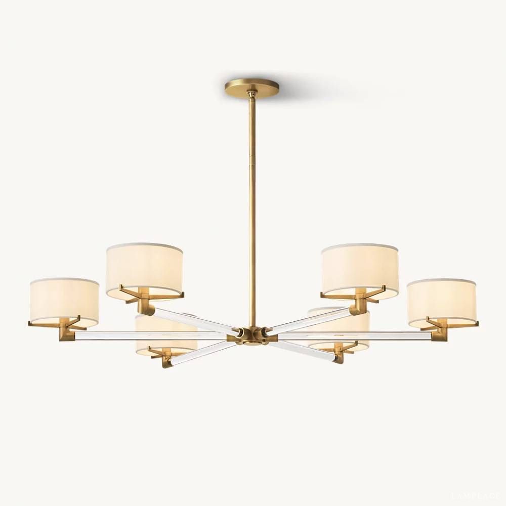 Truman Parallel Contour Round Chandelier 48"
