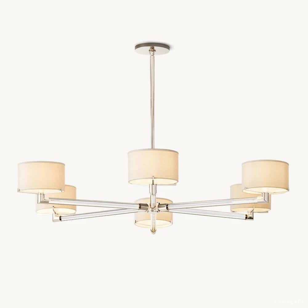 Truman Parallel Contour Round Chandelier 48"