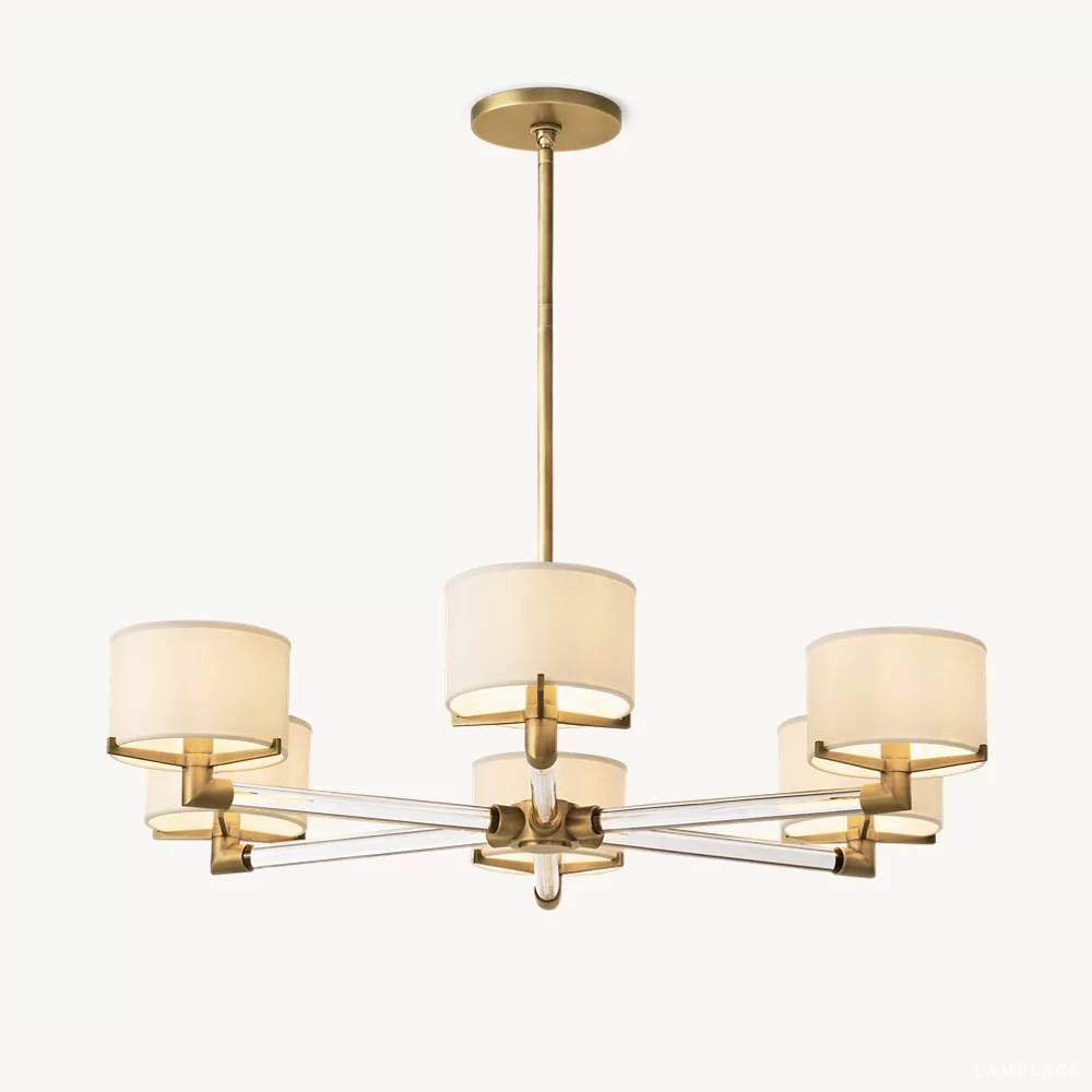Truman Parallel Contour Round Chandelier 36"
