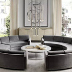 Aquitaine Faceted Cluster Round Chandelier 24"