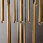 Aquitaine Faceted Cluster Round Chandelier 48"