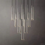 Aquitaine Faceted Cluster Round Chandelier 48"