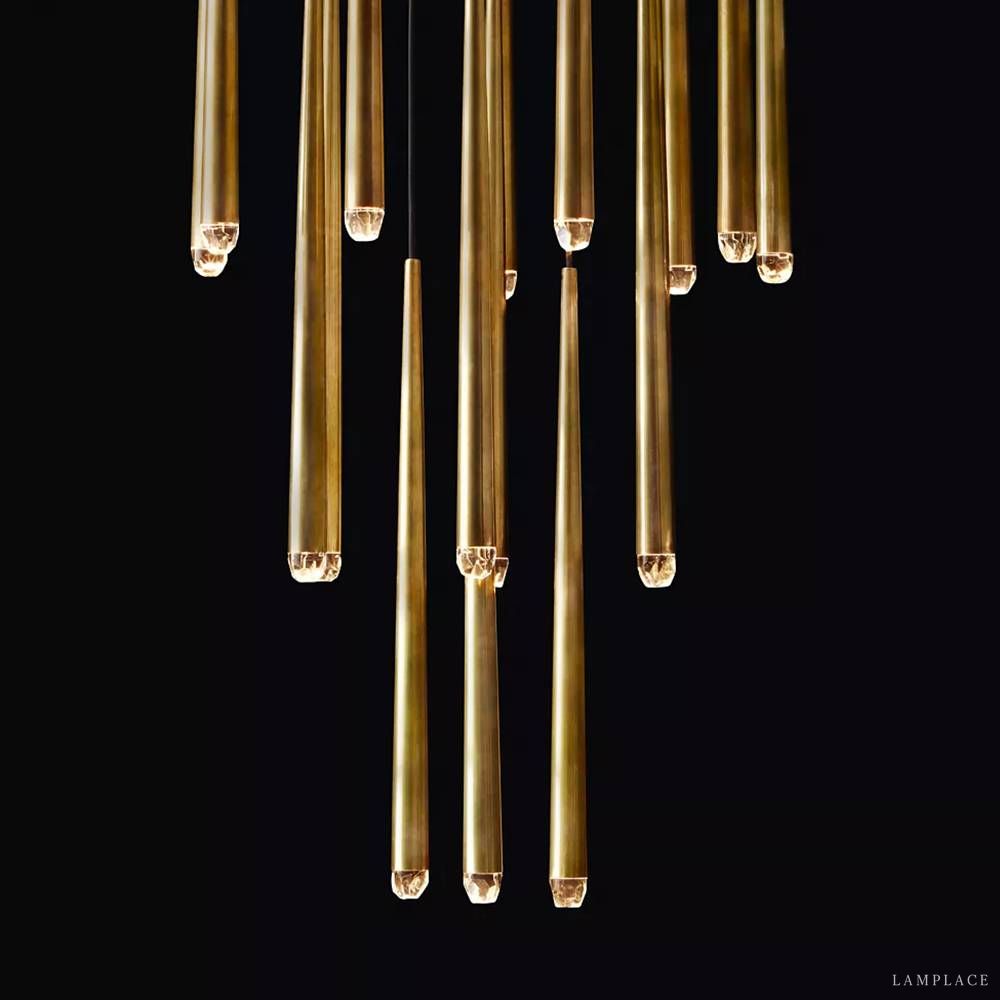 Aquitaine Faceted Cluster Round Chandelier 24"