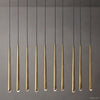Aquitaine Faceted Cluster Linear Chandelier 48"