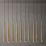 Aquitaine Faceted Cluster Linear Chandelier 48"