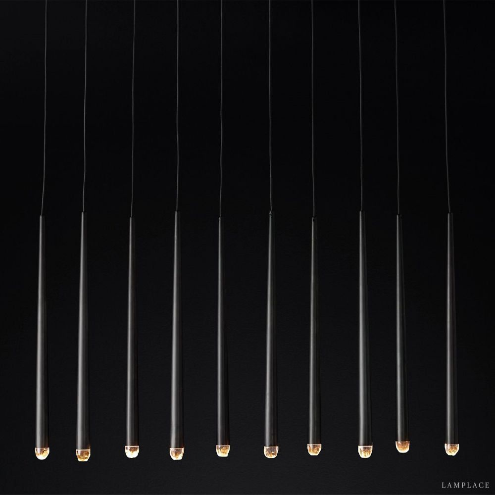 Aquitaine Faceted Cluster Linear Chandelier 48"