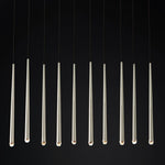 Aquitaine Faceted Cluster Linear Chandelier 48"